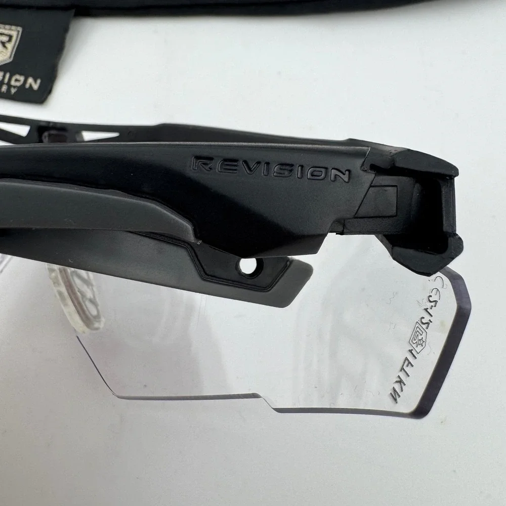 Revision Sawfly Ballistic Safety Glasses OSFM Black Excellent Clear ANSI Z87+‎